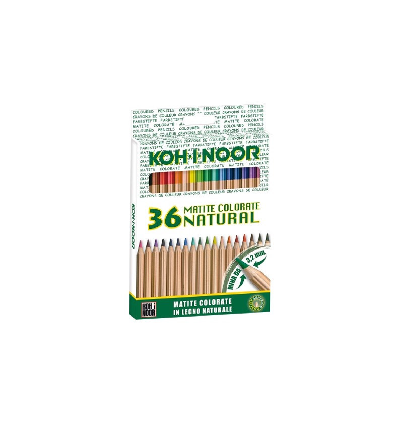 pastelli-koh-i-noor-legno-natural-36-pz