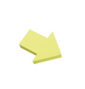 notes-adesivi-neon-freccia-giallo