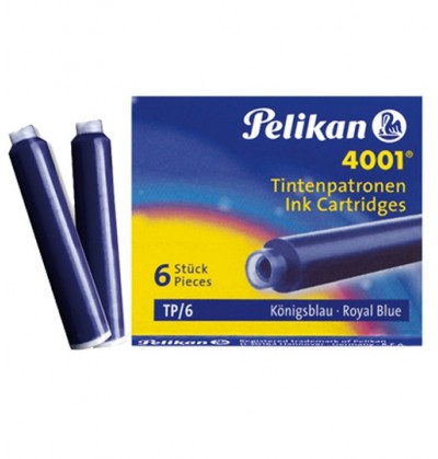 cartucce-stilo-pelikan-4001tp/6pz-blu-royal