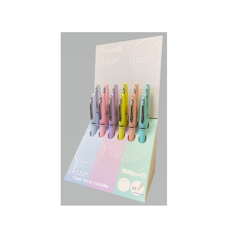 penna-pelikan-jazz-pastello-display-12-pz-assortiti