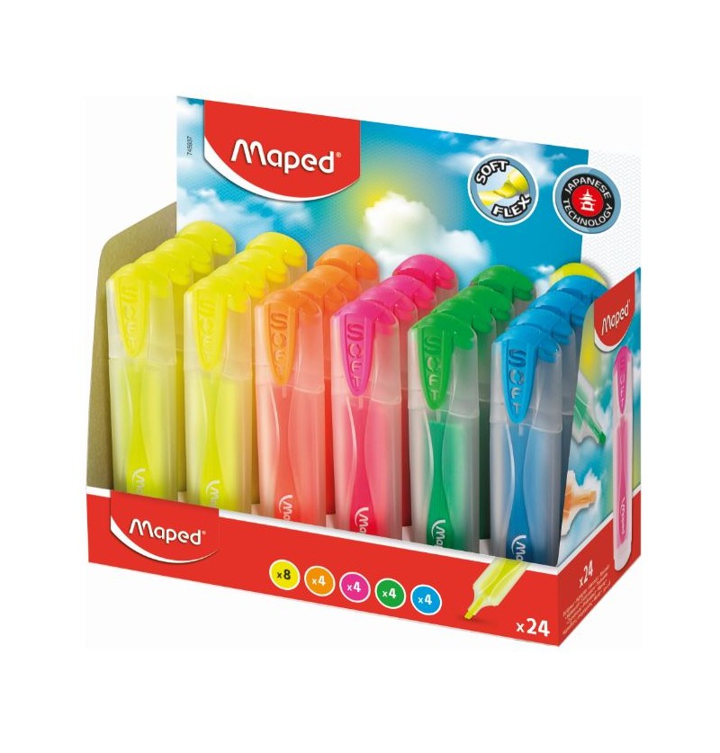 evidenziatore-maped-soft-traslucido-24pz