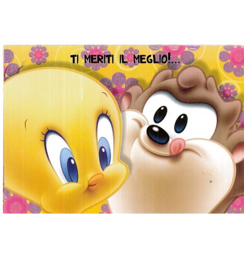 biglietti-tanti-auguri-baby-looney-tunes-c/glitter