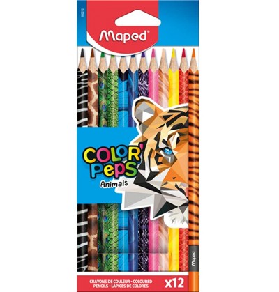 pastelli-maped-legno-animals-12pz