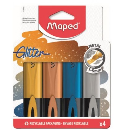 evidenziatore-maped-metal-glitter-4-pz