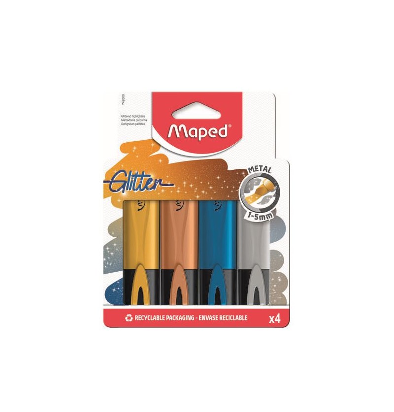 evidenziatore-maped-metal-glitter-4-pz
