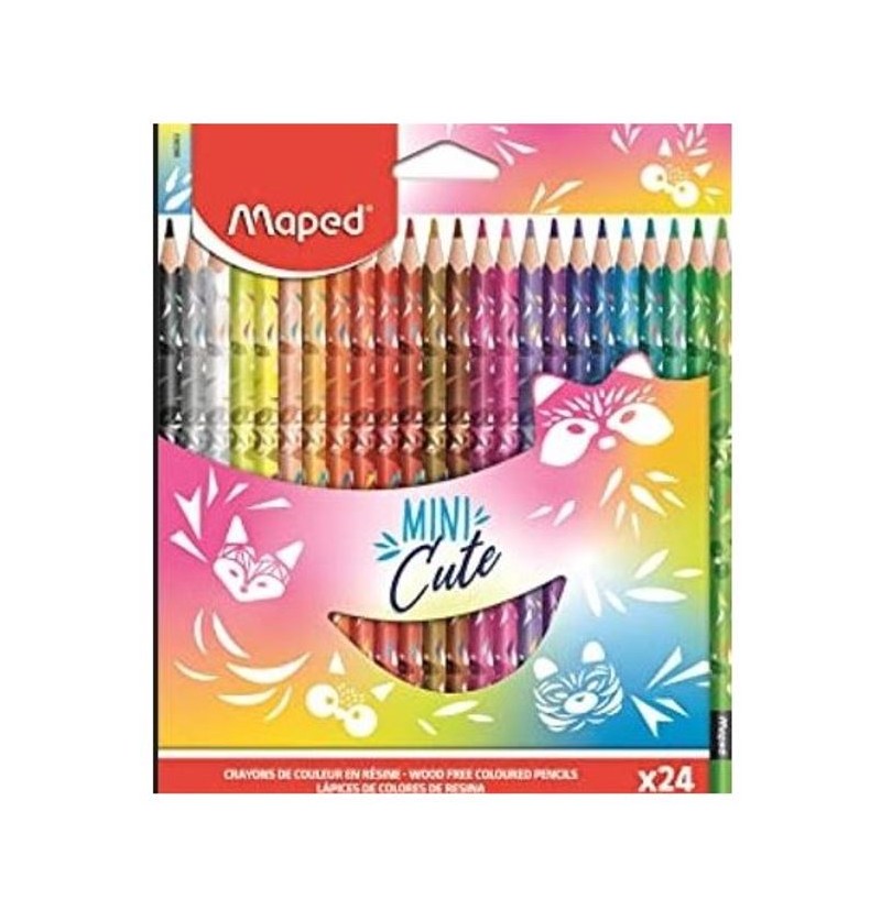 pastelli-maped-legno-mini-cute-24-pz