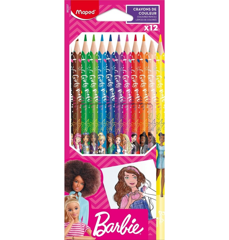pastelli-maped-barbie-legno-12-pz