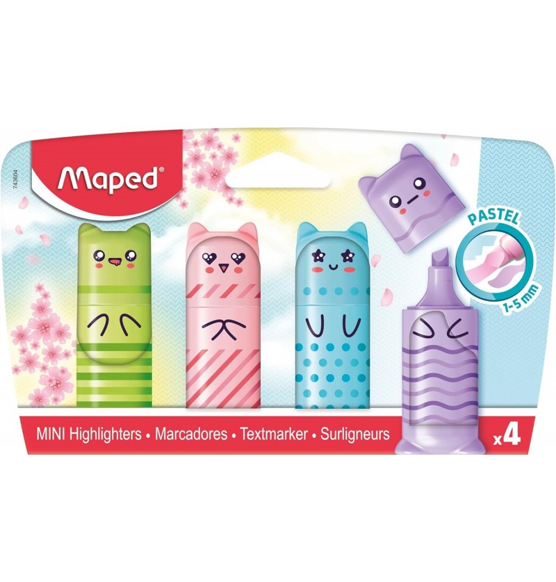 evidenziatore-maped-mini-cute-pastel-4-pz