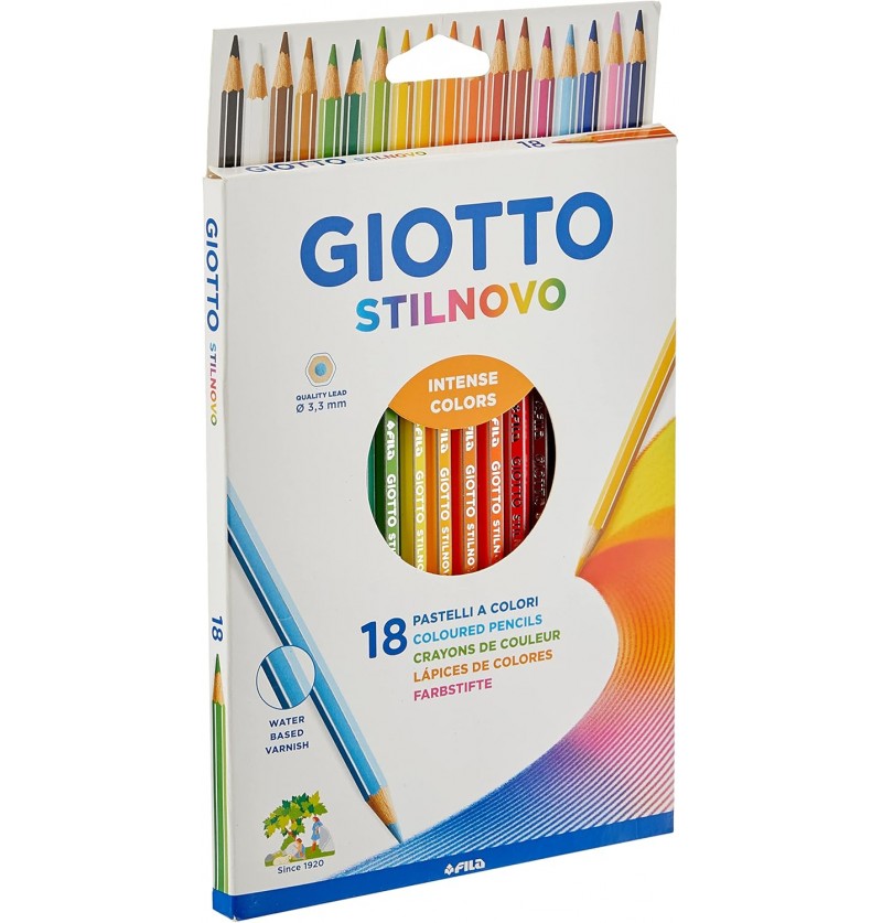PASTELLI GIOTTO LEGNO STILNOVO 18 PZ
