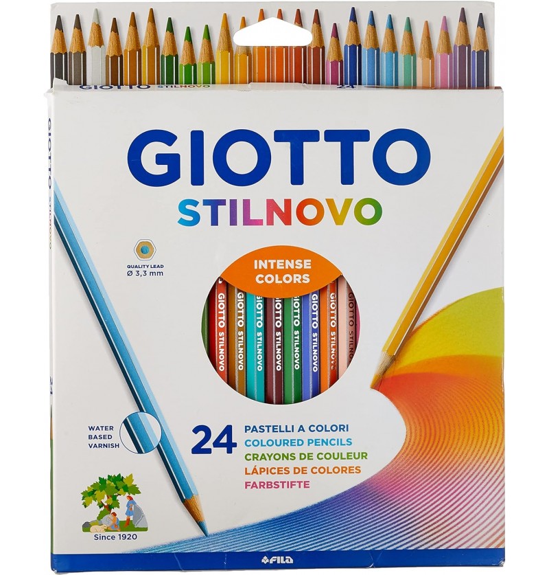 PASTELLI GIOTTO LEGNO STILNOVO 24PZ