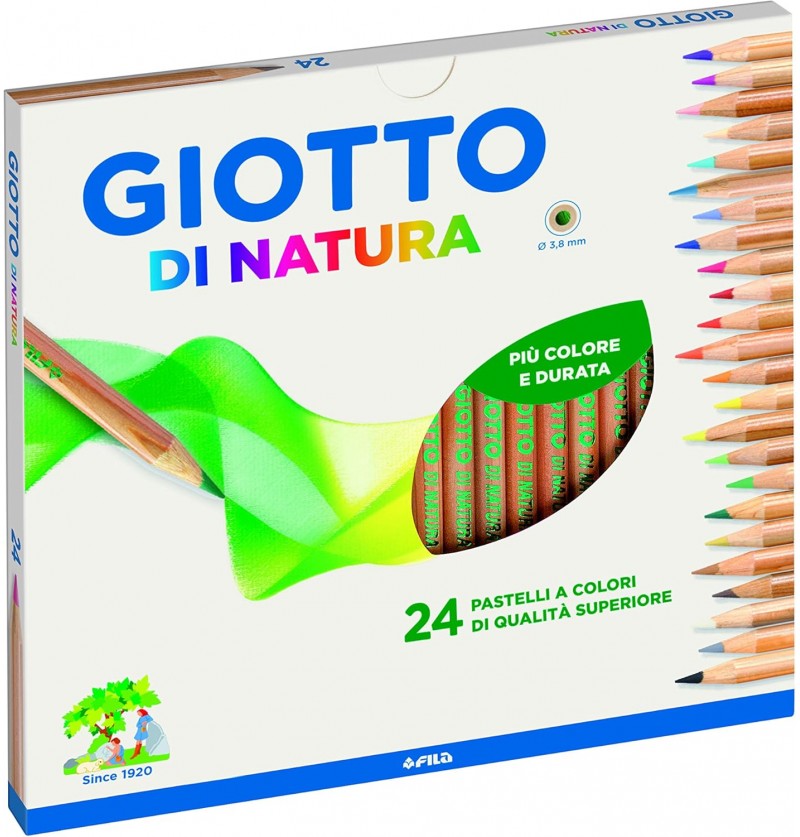 PASTELLI GIOTTO LEGNO NATURA 24PZ