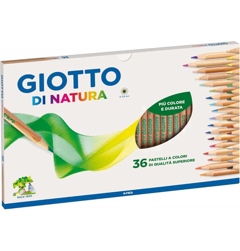 PASTELLI GIOTTO LEGNO NATURA 36PZ