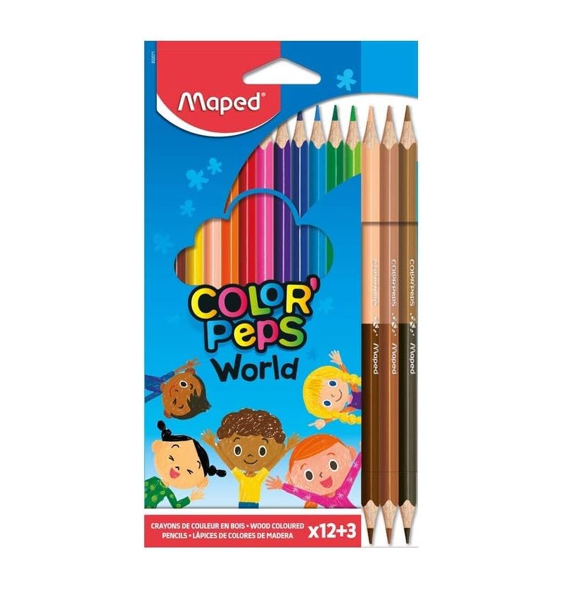 PASTELLI MAPED LEGNO WORD 12  3 PZ