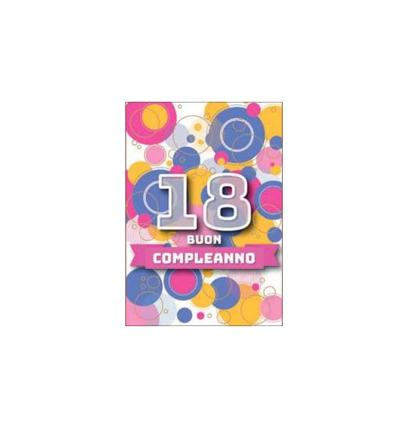 BIGLIETTI 18 ANNI FA00202 BC/B