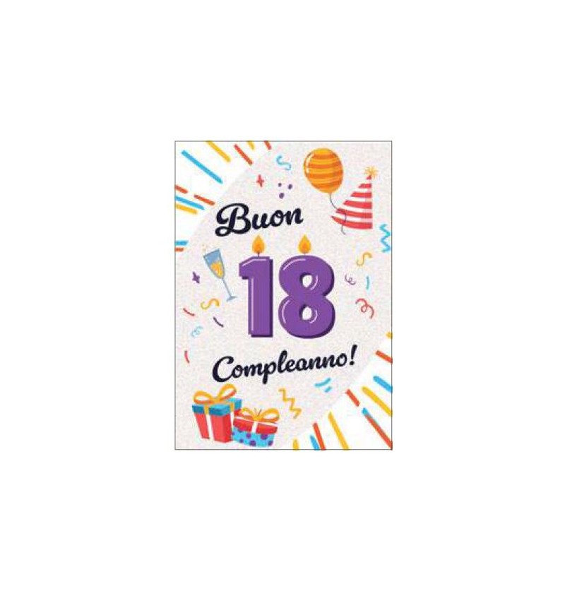 BIGLIETTI 18 ANNI FA00155 BC/A