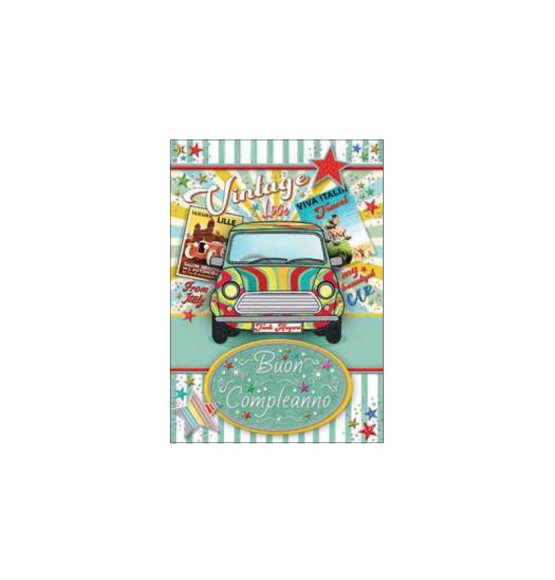 BIGLIETTO COMPLEANNO FA00184 BC/B