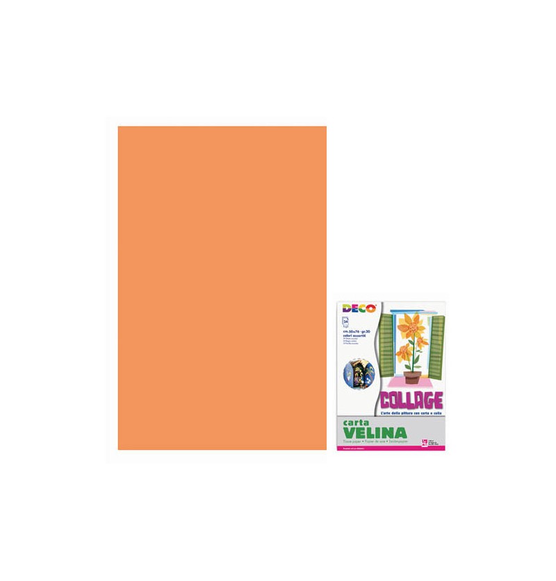 CARTA VELINA 50X76 20 GR Arancio 05312
