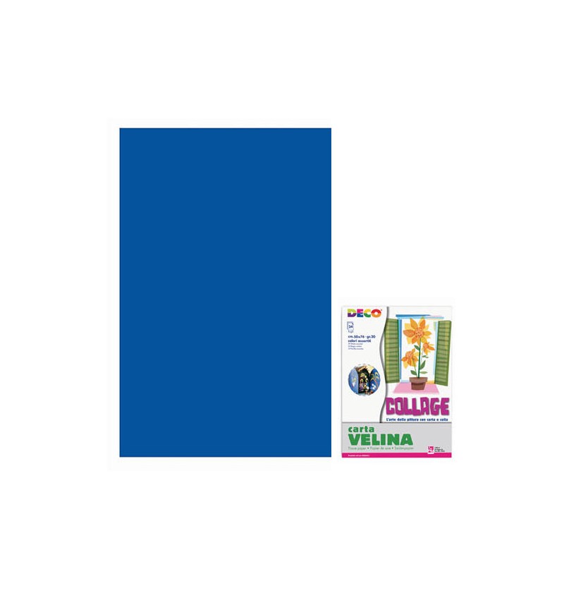 CARTA VELINA 50X70 20 GR Blu 05317