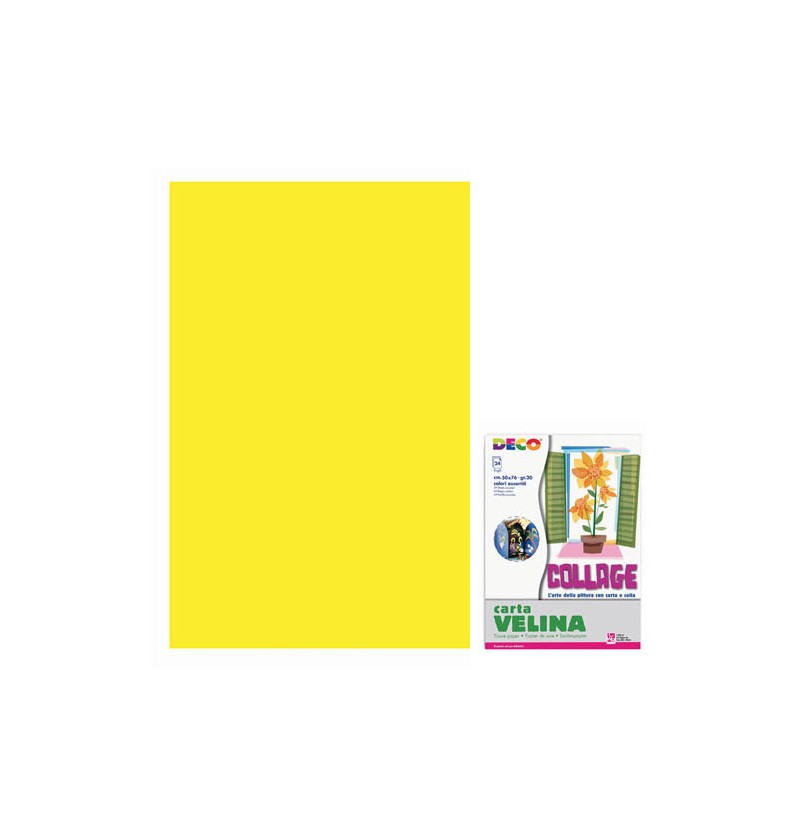 CARTA VELINA 50X76 20 GR Giallo 05311