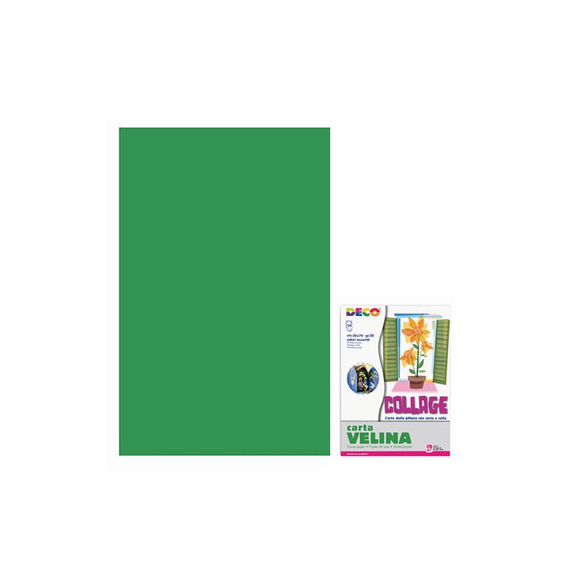 CARTA VELINA 50X76 20 GR Verde Scuro 05319