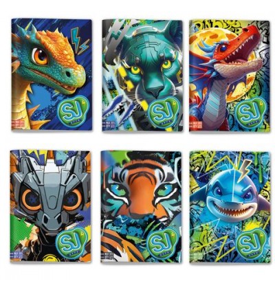 maxi-quaderno-seven-gr-100-sj-animal-boy--rig--r/10