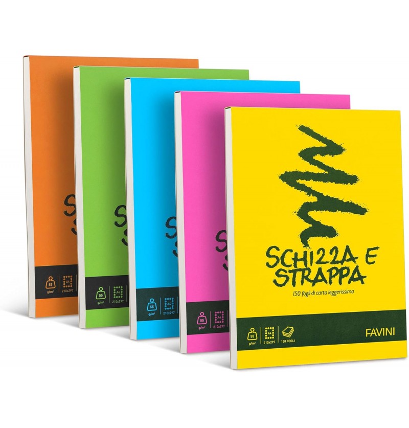 BLOCK SCHIZZI CO 55GR 150FG 21X29,7 B1ANCO