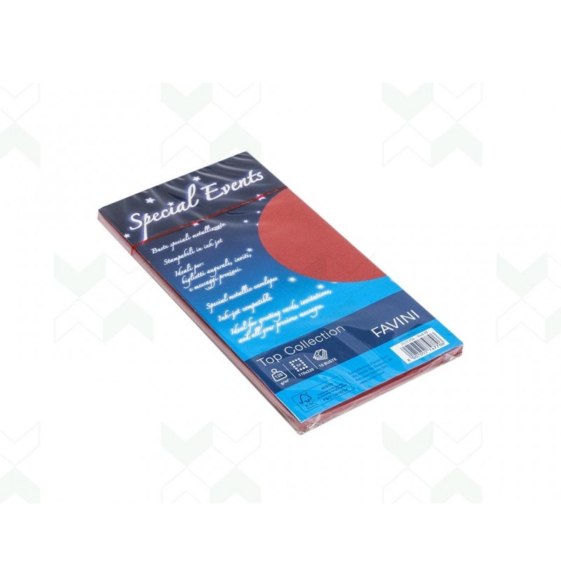 BUSTA SPECIAL EVENTS 120GR C4 11X22 10PZ Rosso 08